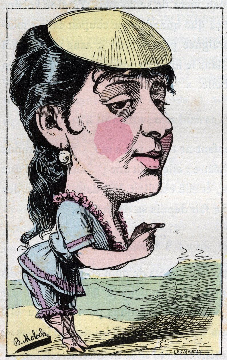 Anne Marie-Louise (Marie Louis) Damiens, bekannt als Anna Judic, französische Komödiantin von Moloch