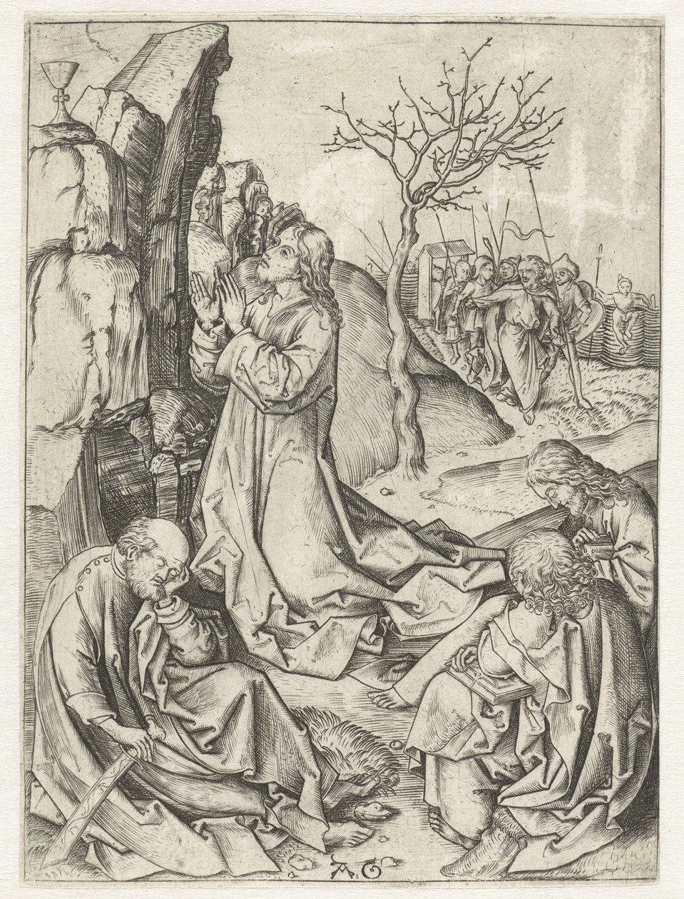 Christus am Ölberg von Monogrammist AG