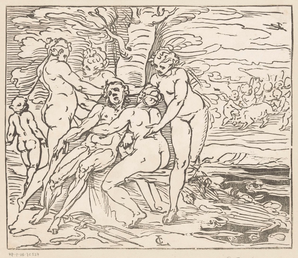 Venus trauert um den Tod von Adonis von Monogrammist GGN (attributed to)