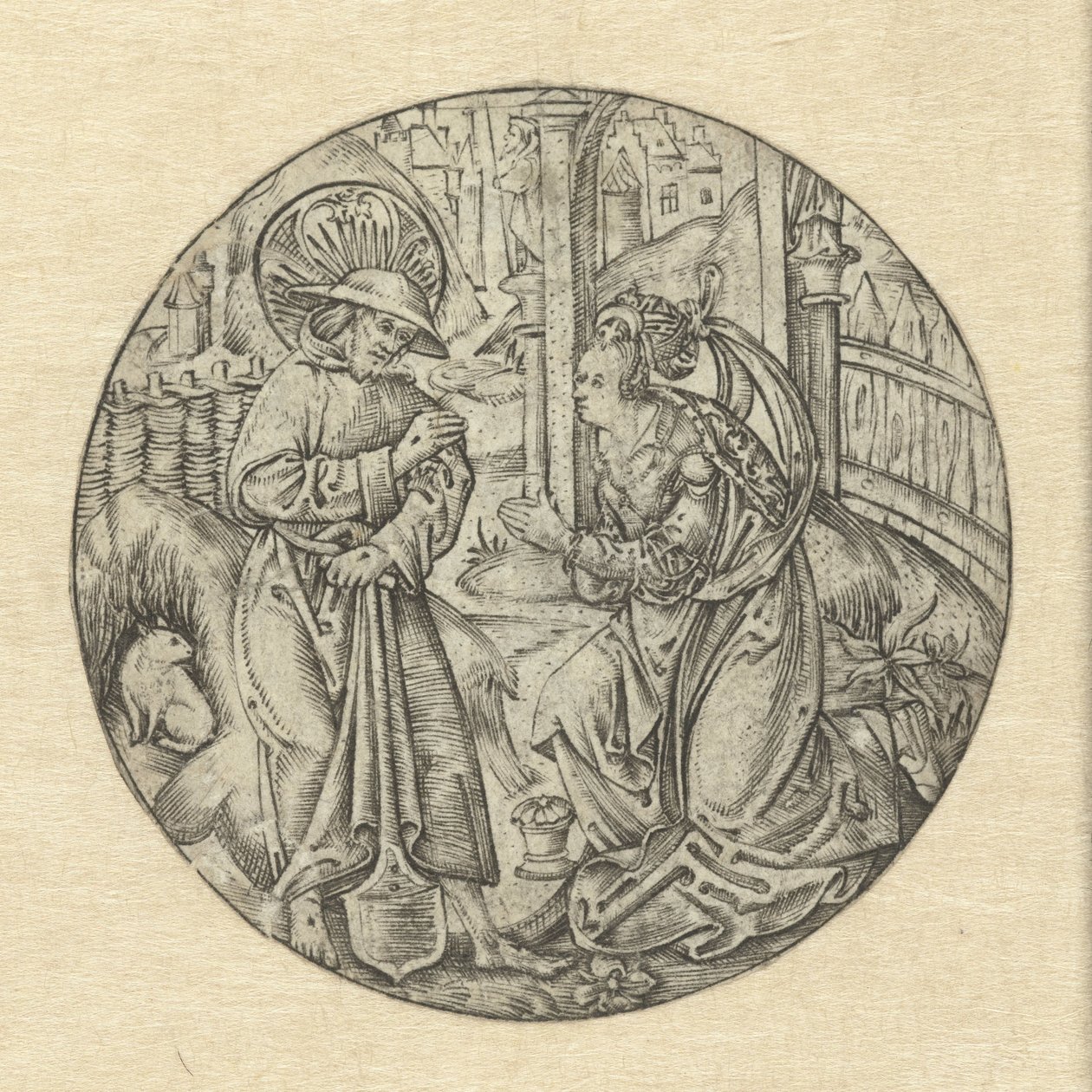 Christus erscheint Maria Magdalena von Monogrammist S