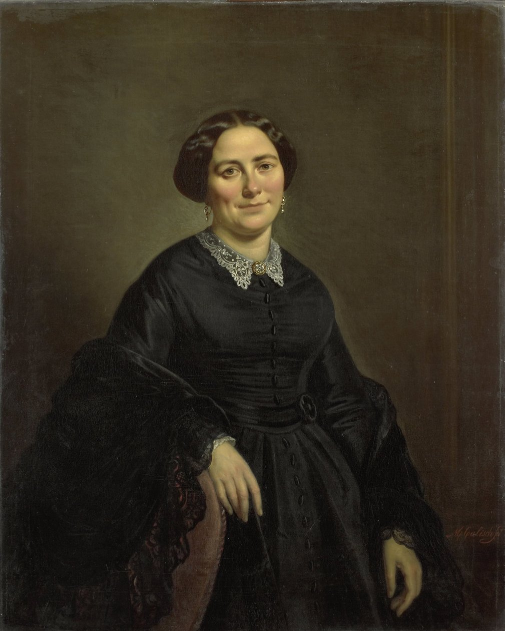 Johanna Christina Beelenkamp (1820-90). Ehefrau von Cornelis Outshoorn von Moritz Calisch