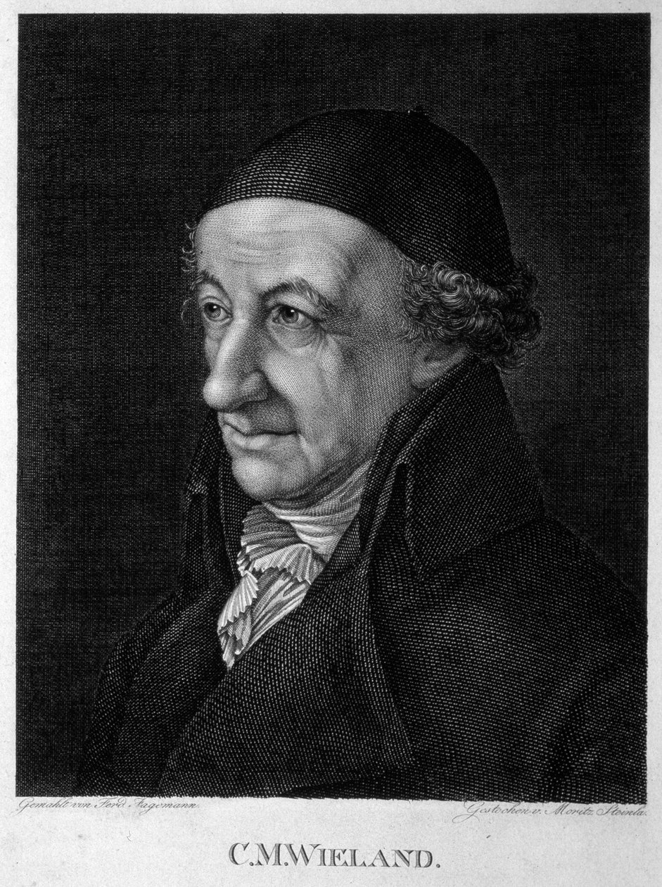 Porträt des Dichters und Schriftstellers Christoph Martin Wieland von Moritz Steinla