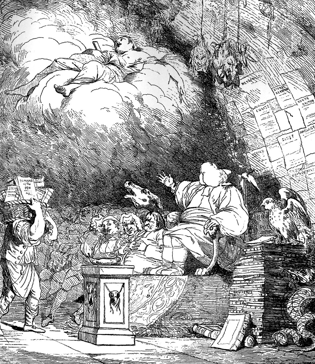 Die Höhle des Rezensenten, 1765 von Mortimer