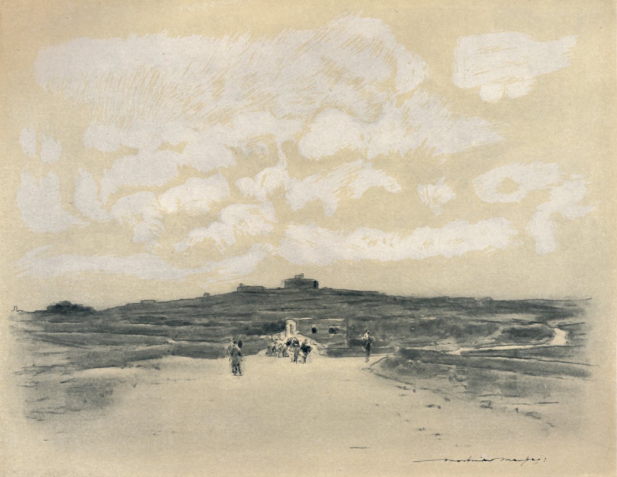 Auf dem Weg nach Bethlehem, 1903 von Mortimer L Menpes