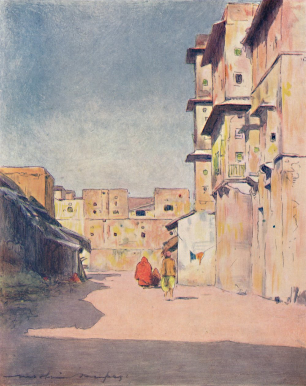 Eine Straße in Jeypore, 1905 von Mortimer Ludington Menpes