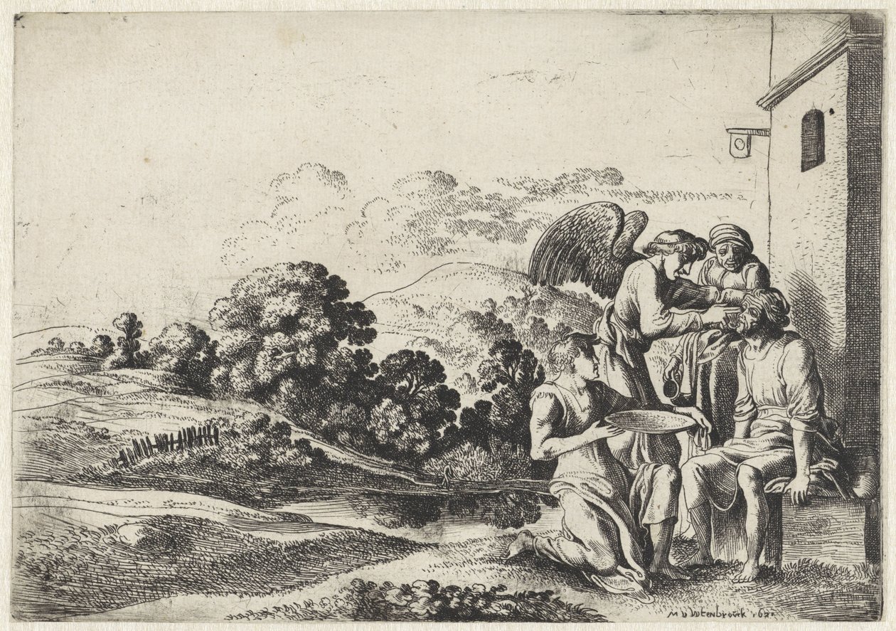 Tobias heilt die Blindheit seines Vaters von Moyses van Wtenbrouck