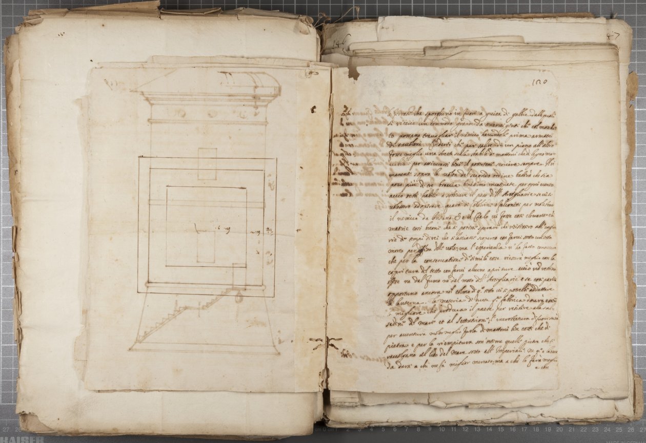 Portfolio von Zeichnungen von Mutio Oddi aus Urbino und anderen, S.120, ca. 1635-40 von Muzio Oddi