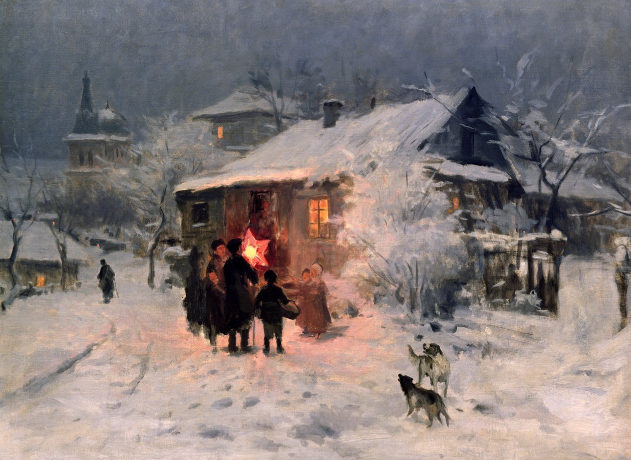 Das Weihnachtslied in der Ukraine von Mykola Kornylijowytsch Pymonenko