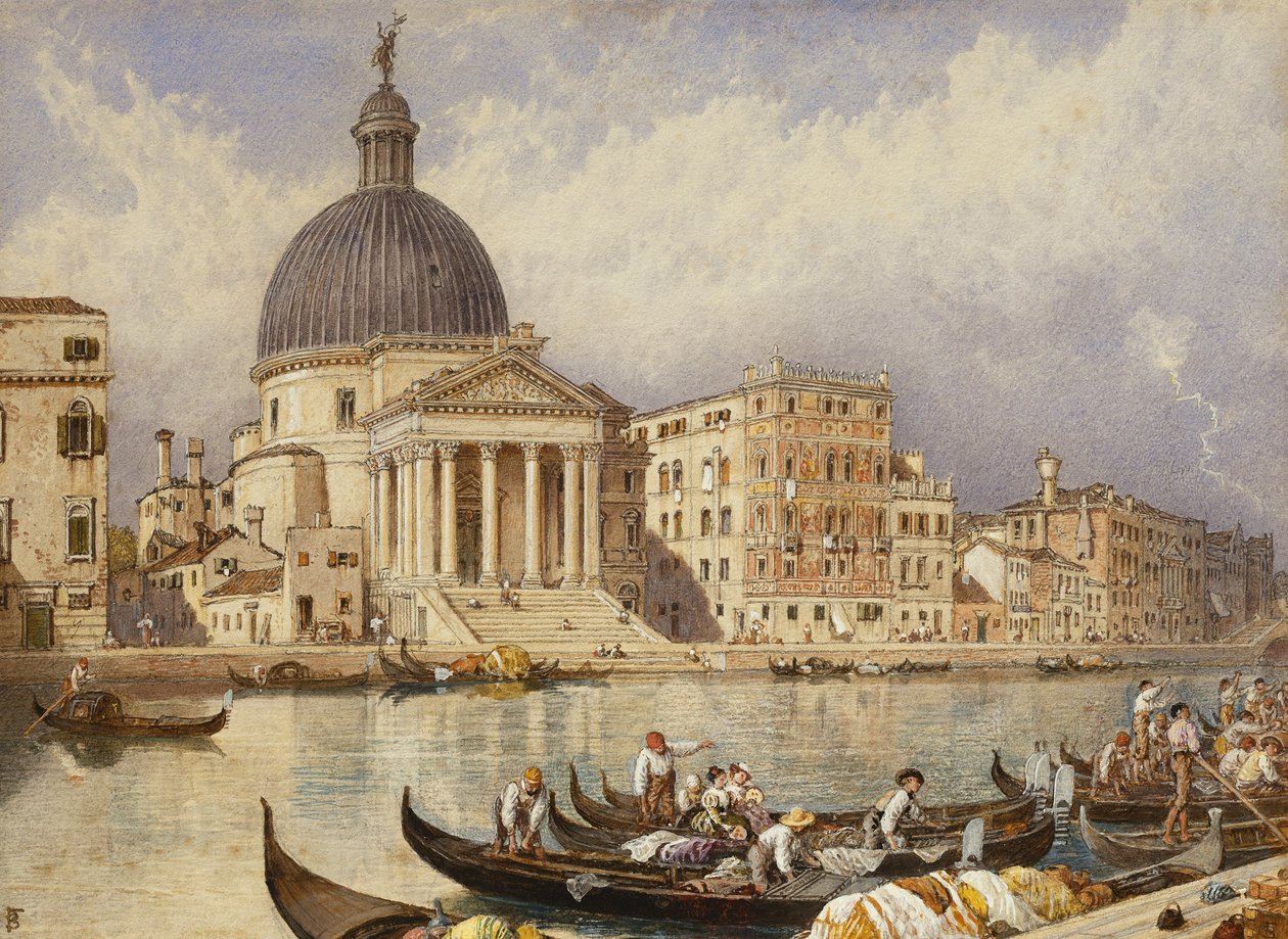 Die Kirche San Simone und San Guida von Myles Birket Foster