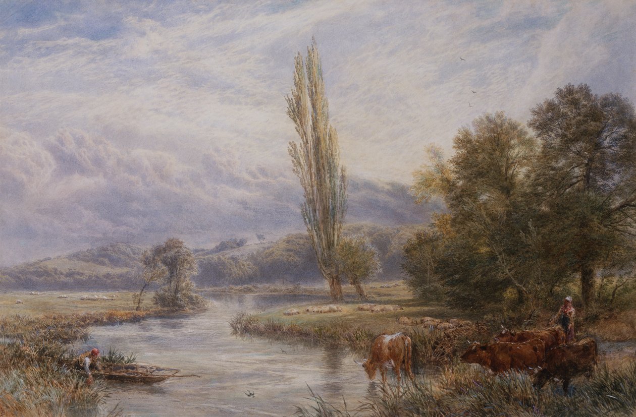 Der Wasserplatz von Myles Birket Foster