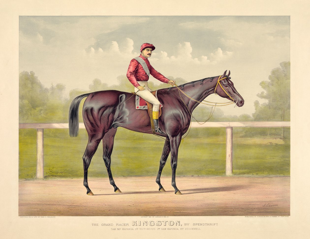 Grand Racer Kingston von Currier & Ives von Currier and Ives
