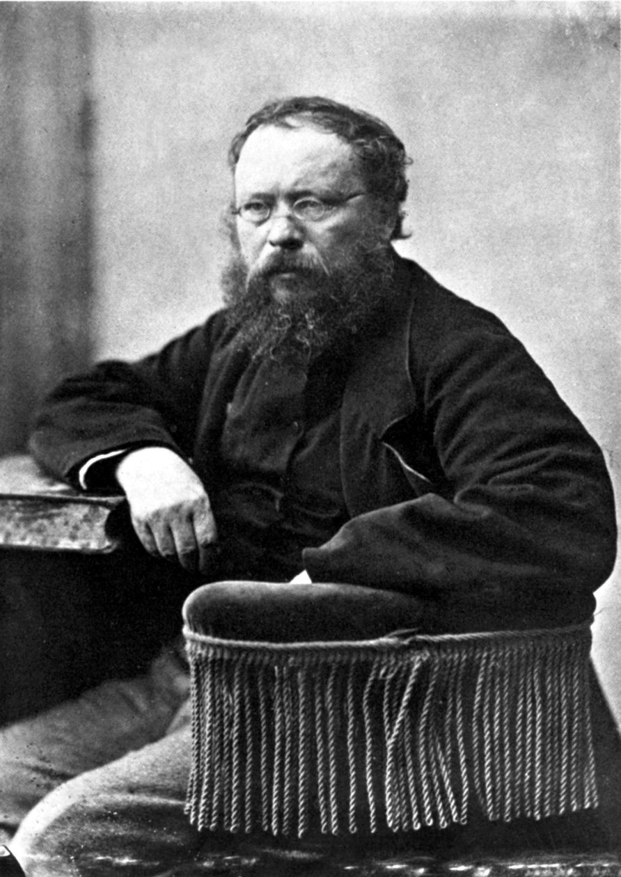 Pierre Joseph Proudhon (1809-1865) französischer Sozialist und politischer Theoretiker, Foto von Gaspard Felix Tournachon alias Felix Nadar (1820-1910) 1865 von Nadar