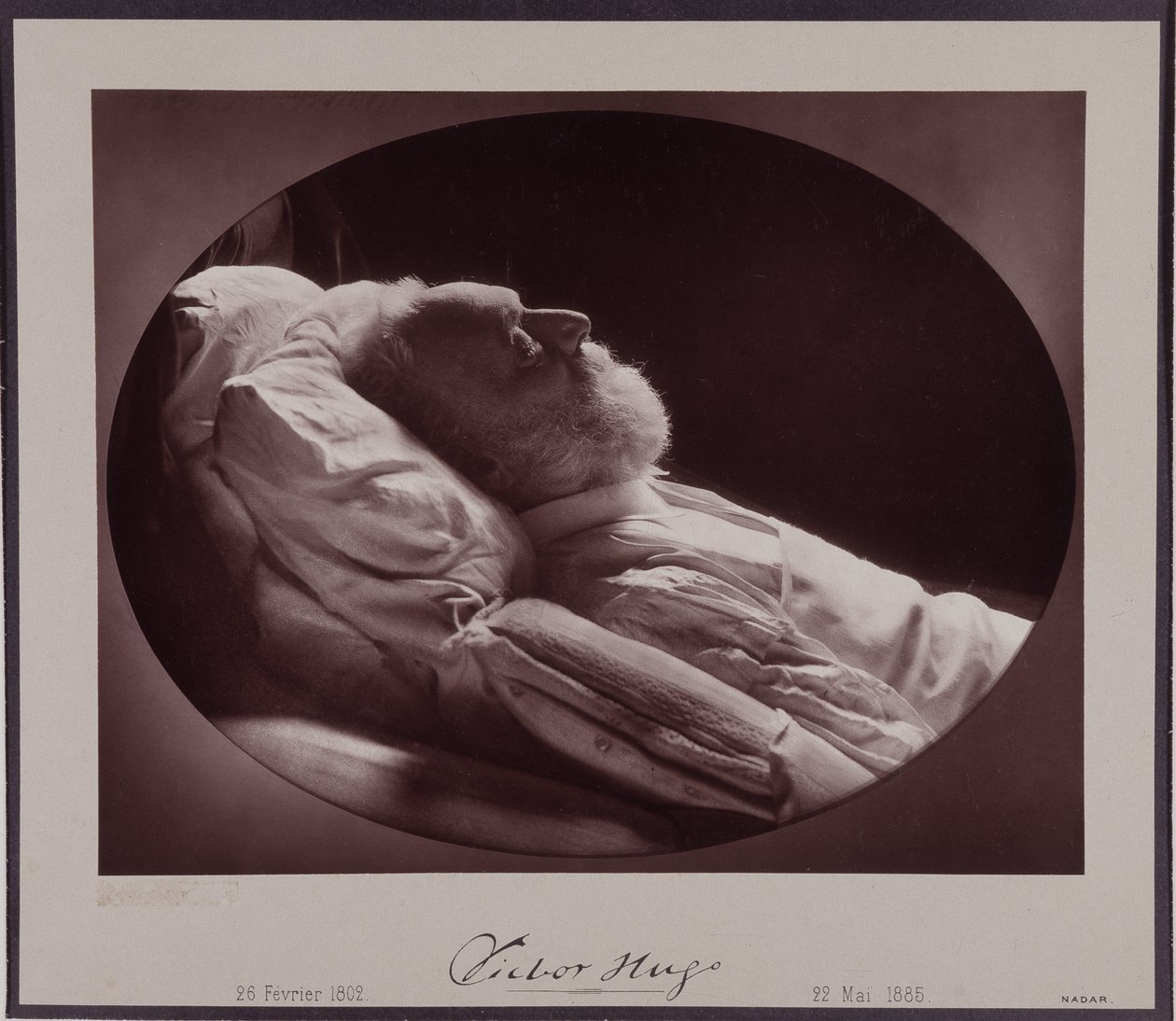 Victor Hugo auf seinem Sterbebett, 22. Mai von Nadar