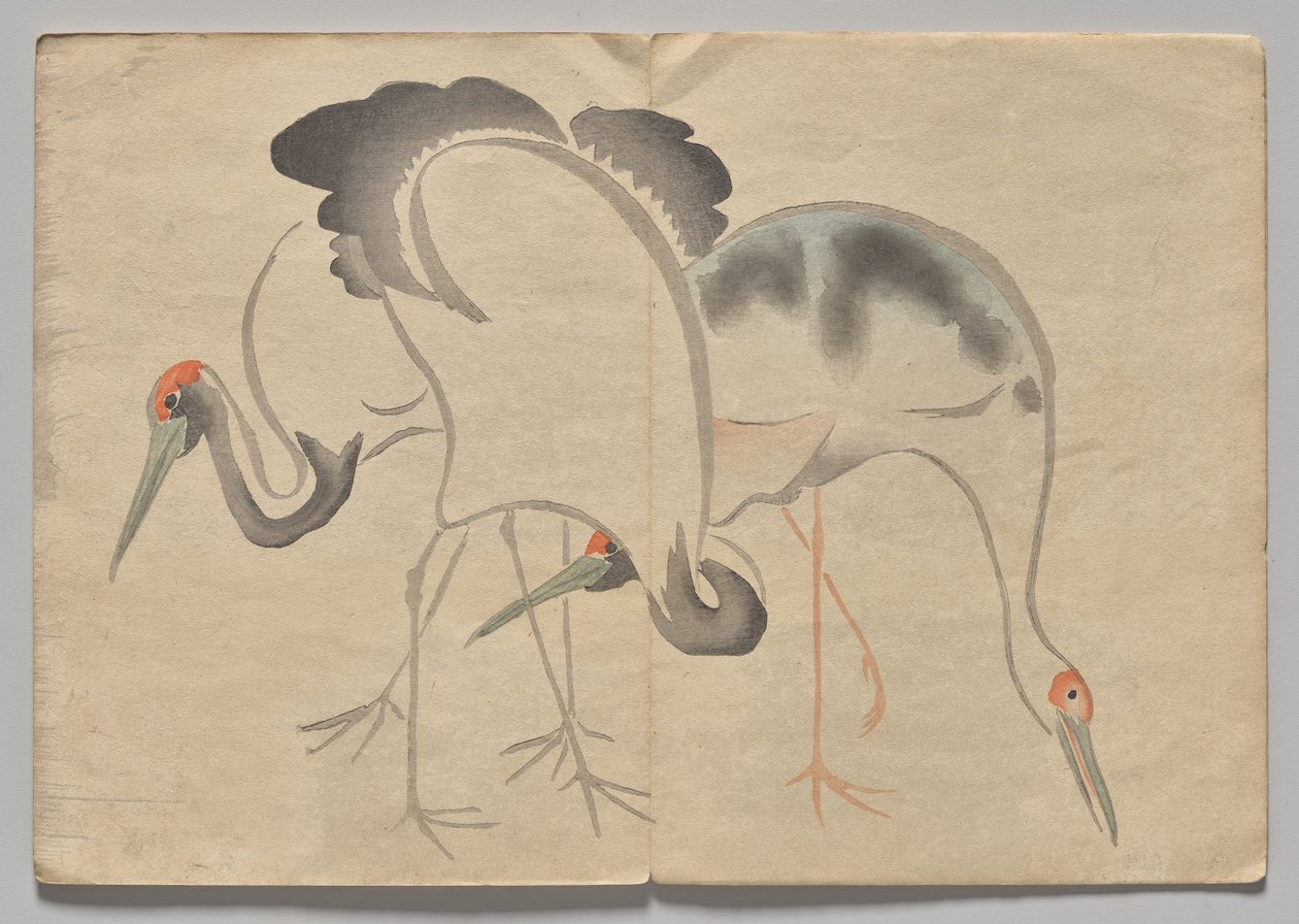 Szene aus dem Kōrin Bilderbuch (Band 2) von Nakamura Hochu