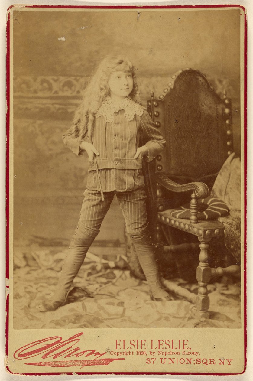 Elsie Leslie [als] Kleiner Lord Fauntleroy von Napoleon Sarony