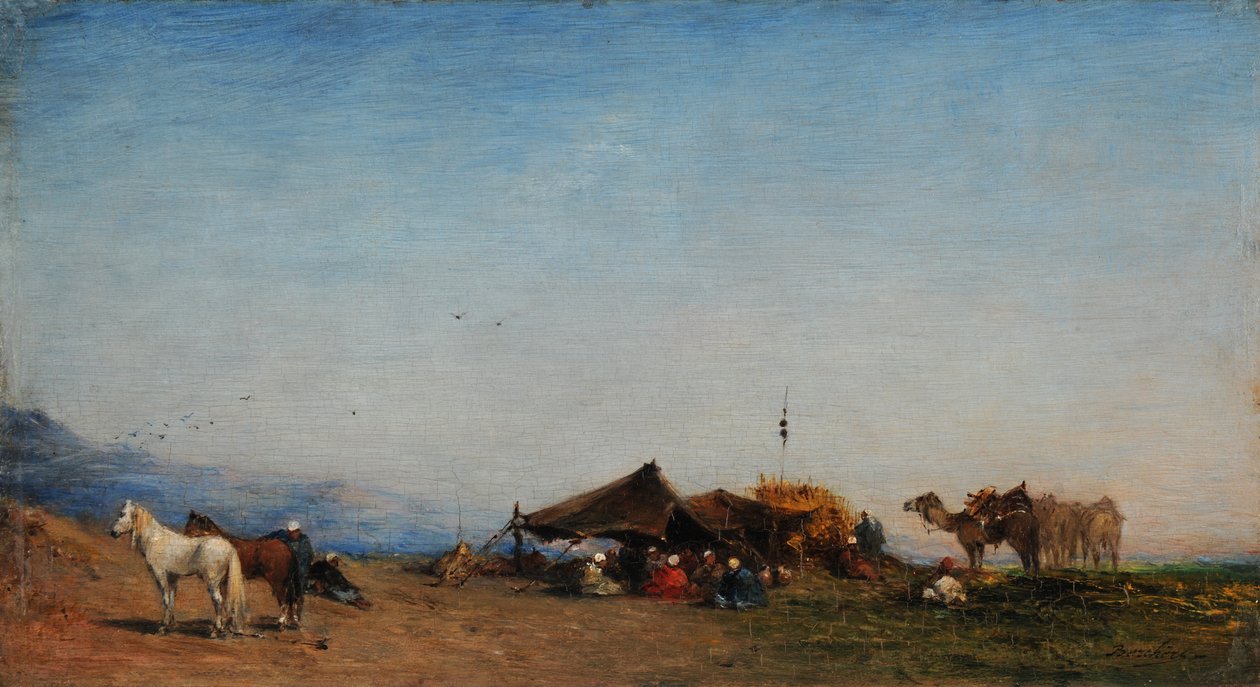 Arabisches Lager von Narcisse Berchere