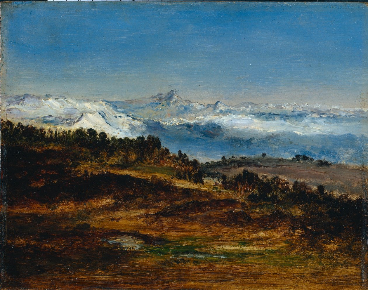 Die Pyrenäen, der Gipfel des Midi de Bigorre, 1871-1872 von Narcisse Diaz de la Pena