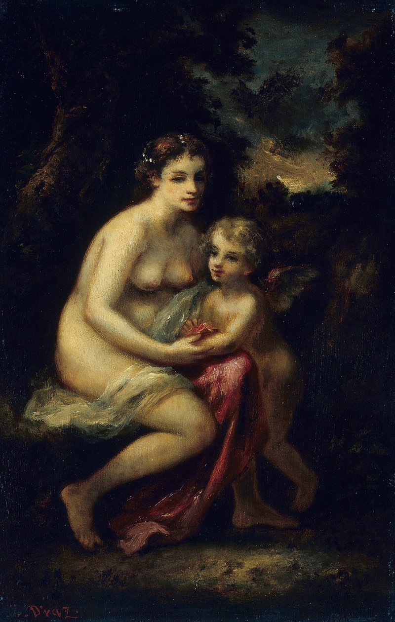 Erziehung des Amor, ca. 1859 von Narcisse Virgile Diaz de la Peña