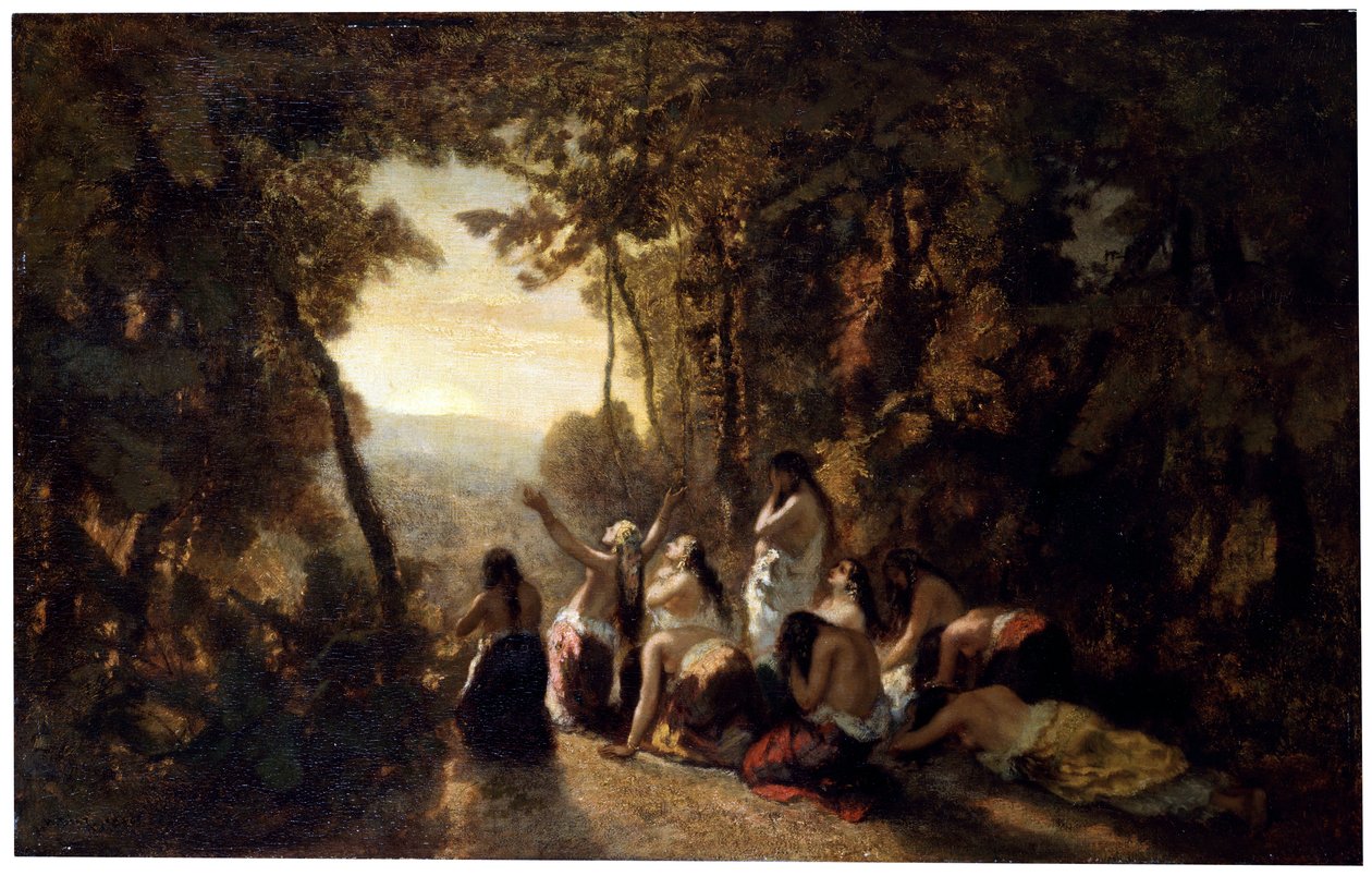 Die Klage der Tochter Jephthahs von Narcisse Virgile Diaz de la Peña