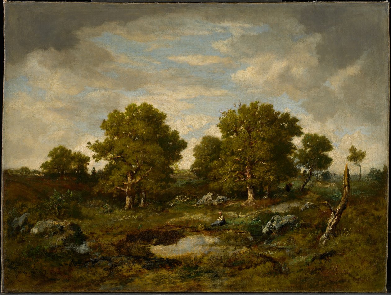 Die zwei großen Eichen von Narcisse Virgile Diaz de la Peña