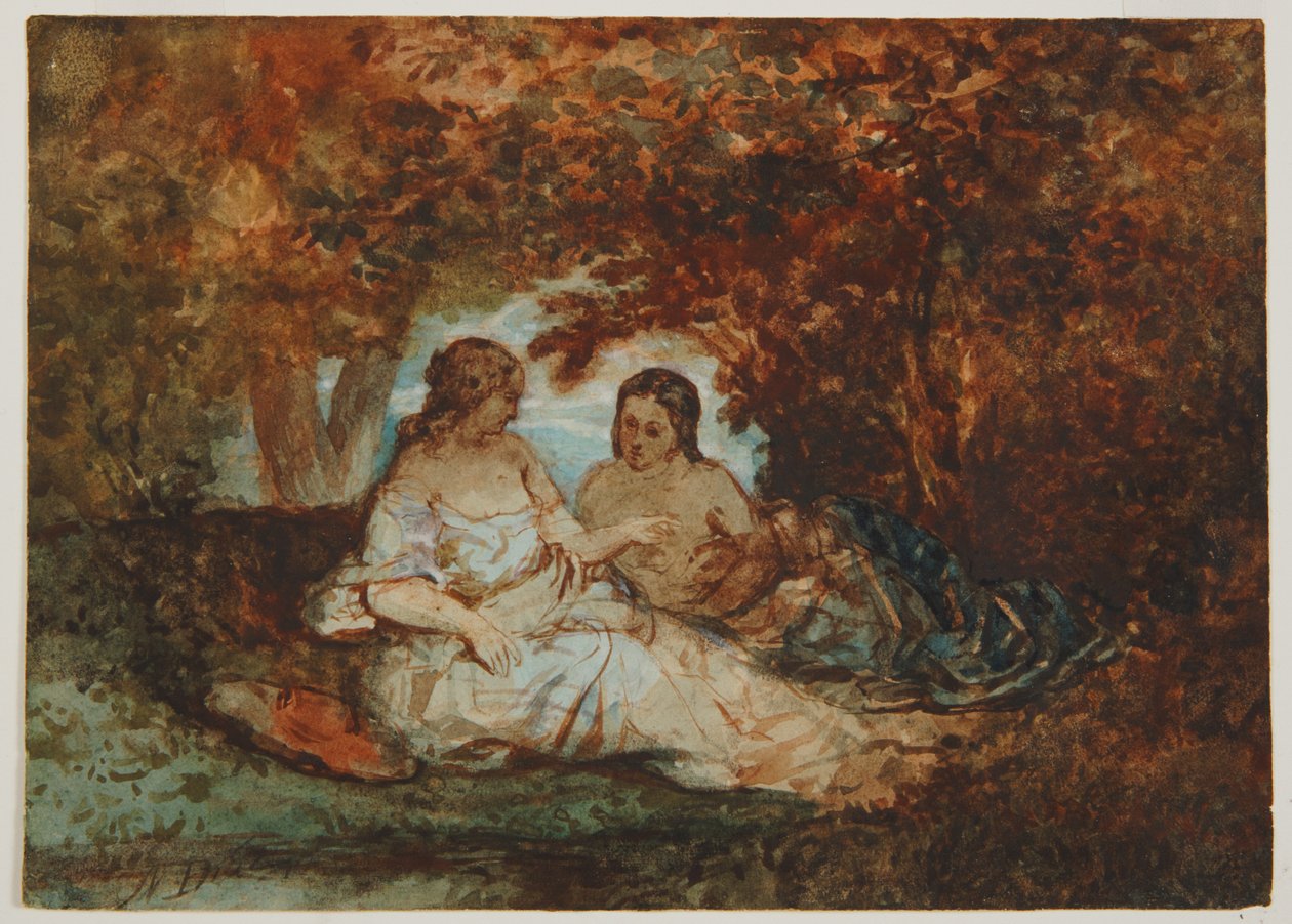 Waldszene von Narcisse Virgile Diaz de la Peña