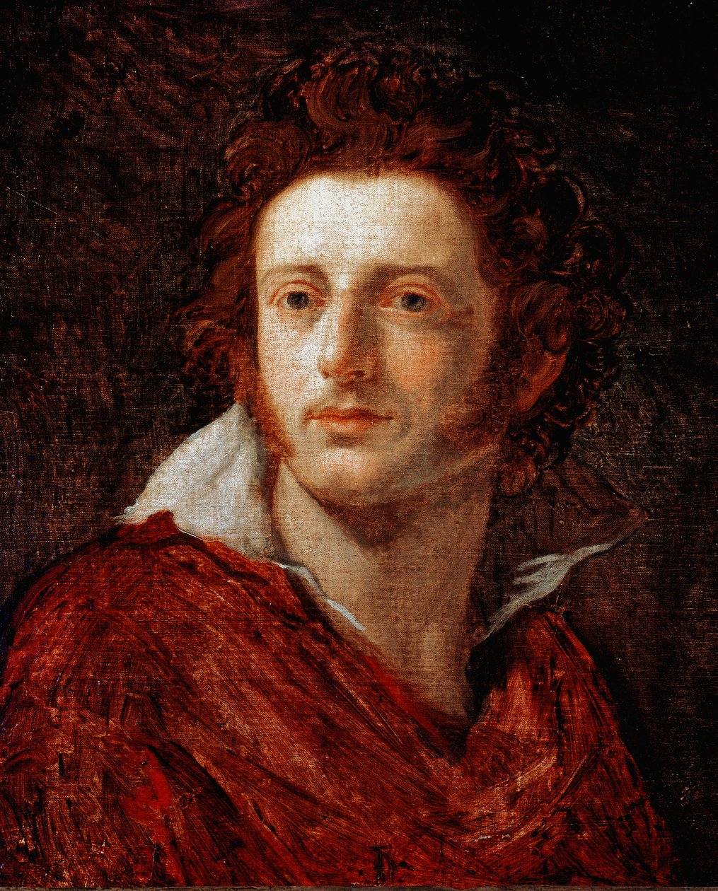 Porträt des italienischen Dichters und Dramatikers Ugo Foscolo (1778-1827) von Natale Schiavoni