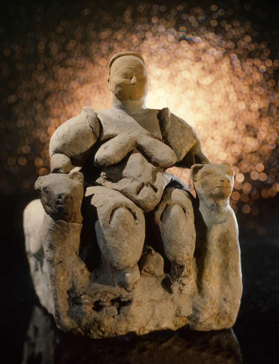 Muttergöttin auf einem Thron, ausgegraben in Çatalhöyük in Zentralanatolien von Nathan Benn