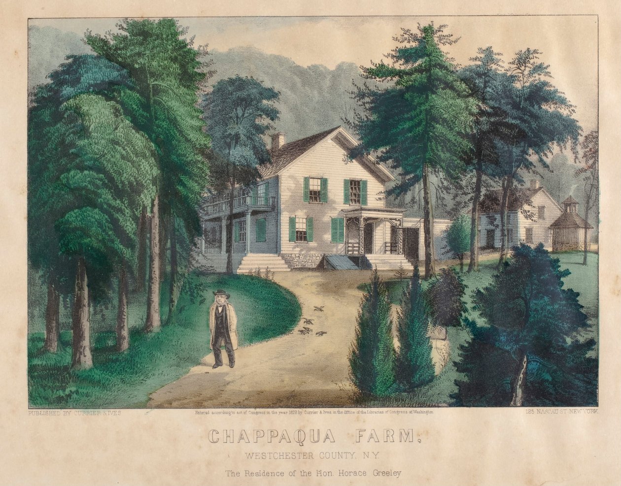 Chappaqua Farm, West Chester County, New York von Nathaniel Currier