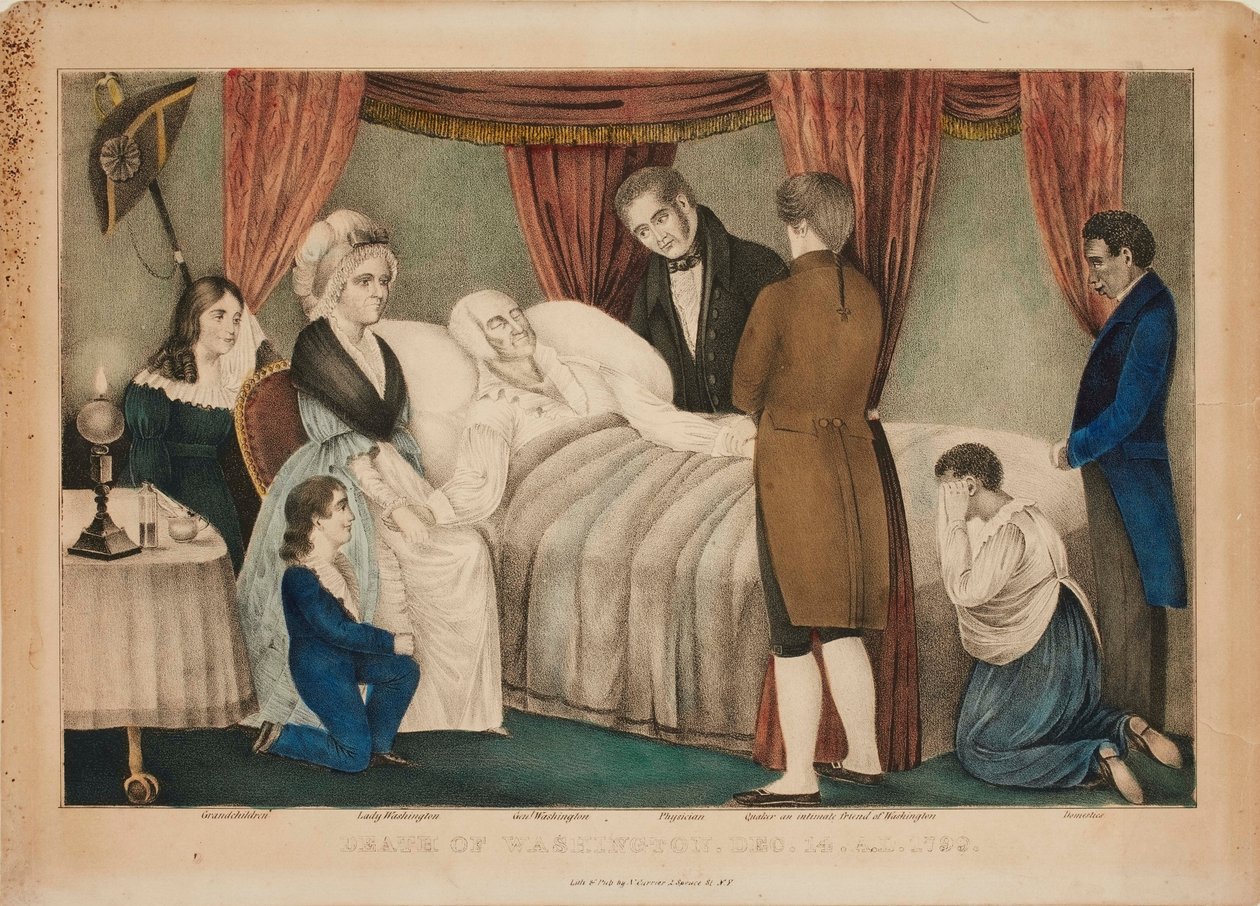 Tod von Washington von Nathaniel Currier