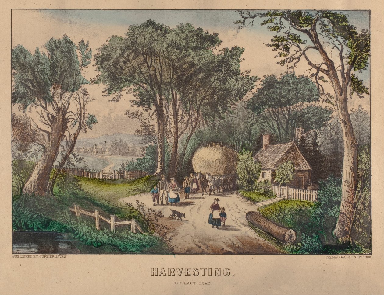 Die letzte Ladung ernten von Nathaniel Currier