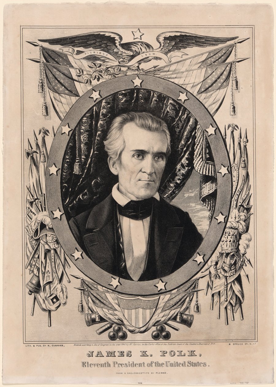 James K. Polk von Nathaniel Currier