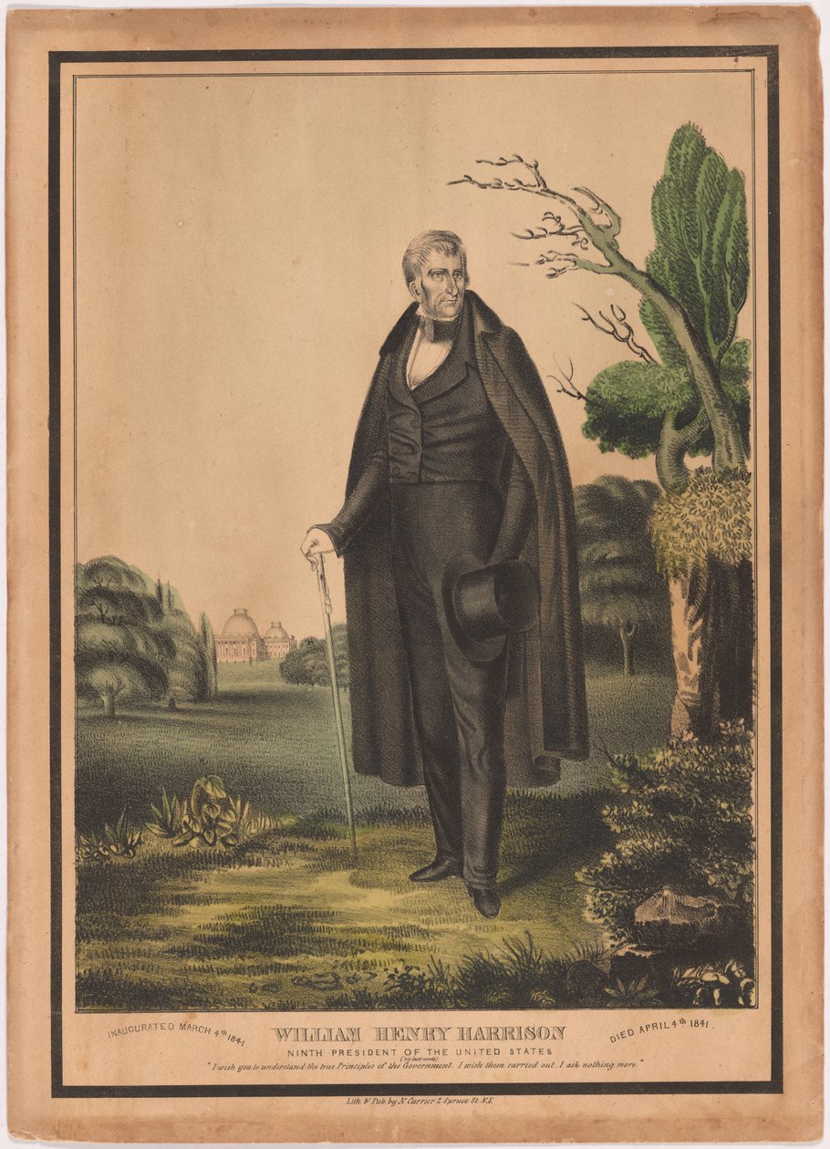 William Henry Harrison von Nathaniel Currier