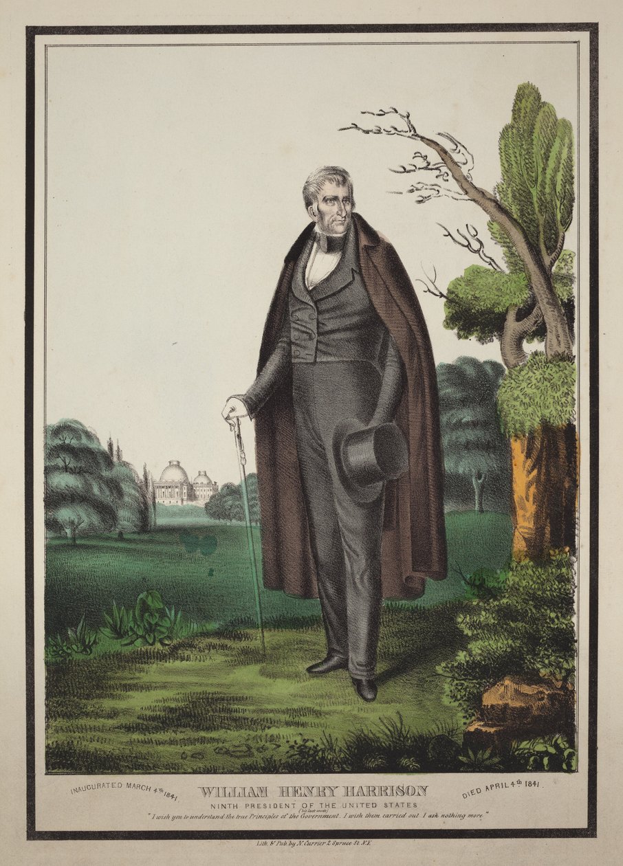 William Henry Harrison: Neunter Präsident der Vereinigten Staaten von Nathaniel Currier