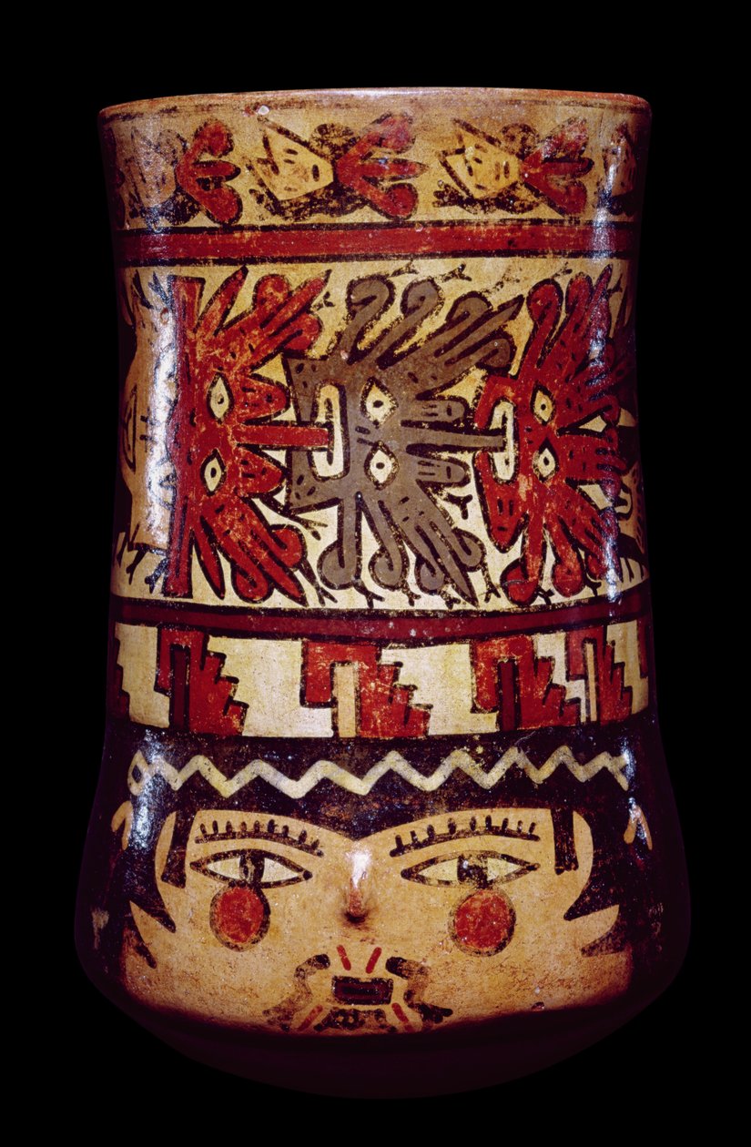 Zylindrischer Krug, Spät-Nazca-Stil von Nazca Culture