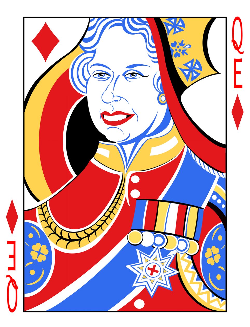 Königin Elizabeth II 2012, von Neale Osborne von Neale Osborne