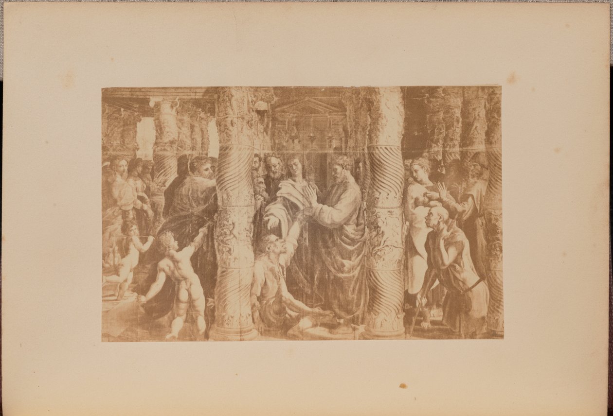 Petrus und Johannes heilen den Lahmen am Schönen Tor des Tempels von Negretti and Zambra