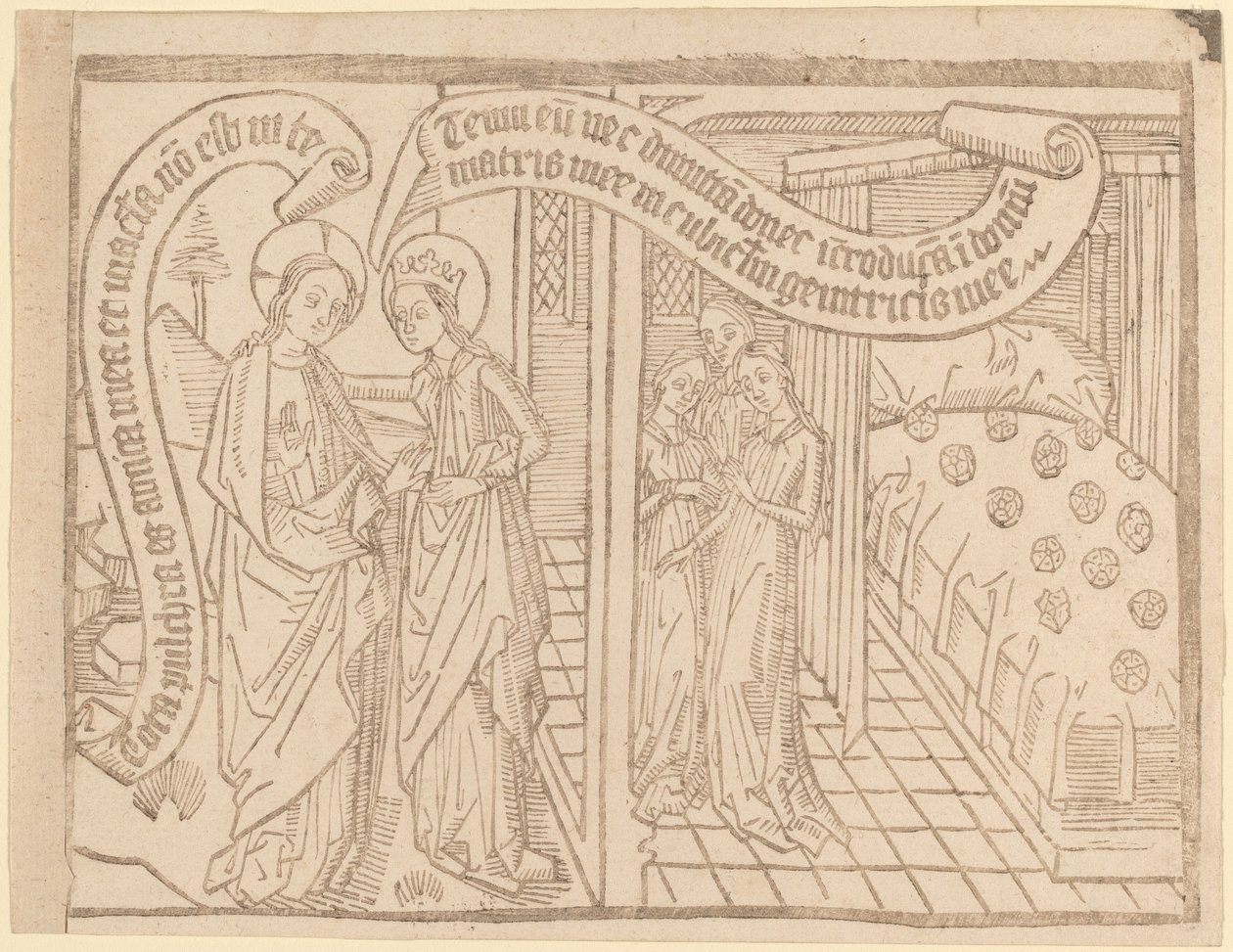 Seite aus "Canticum Canticorum": 2. Ausgabe von Netherlandish 15th Century