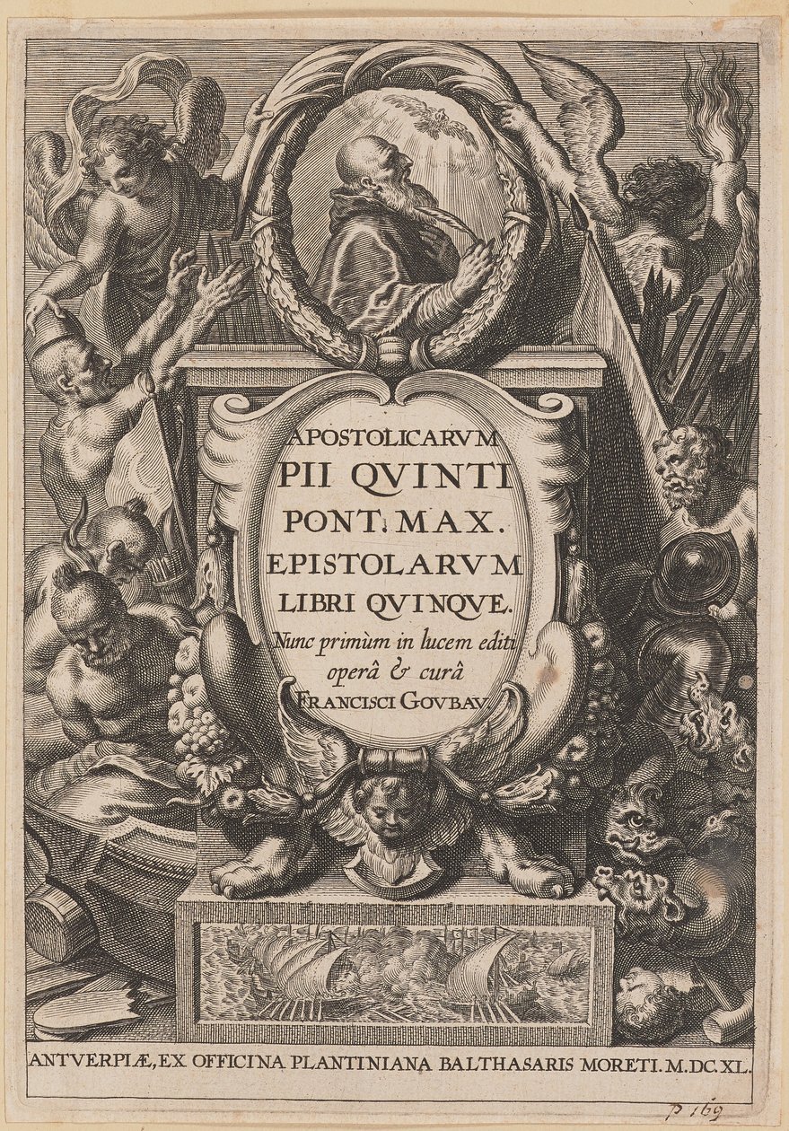 Titelseite für Apostolicarvm PII Qvinti Pont. Max... von Netherlandish 17th Century after Sir Peter Paul Rubens