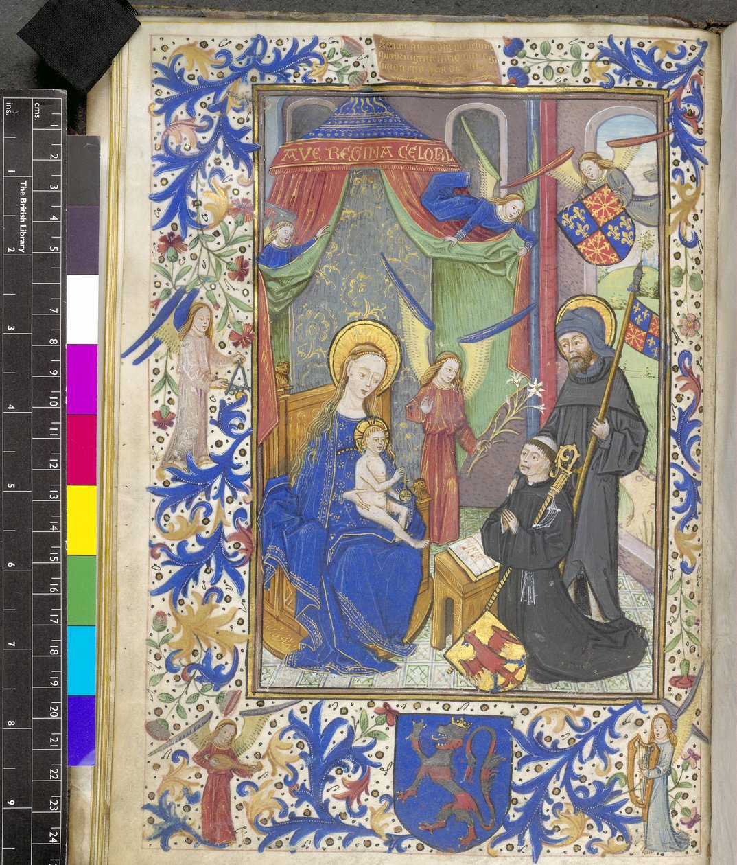 Jungfrau der Lilie mit dem Patron Willem van Bossunt, aus dem Genter Missale von Netherlandish School