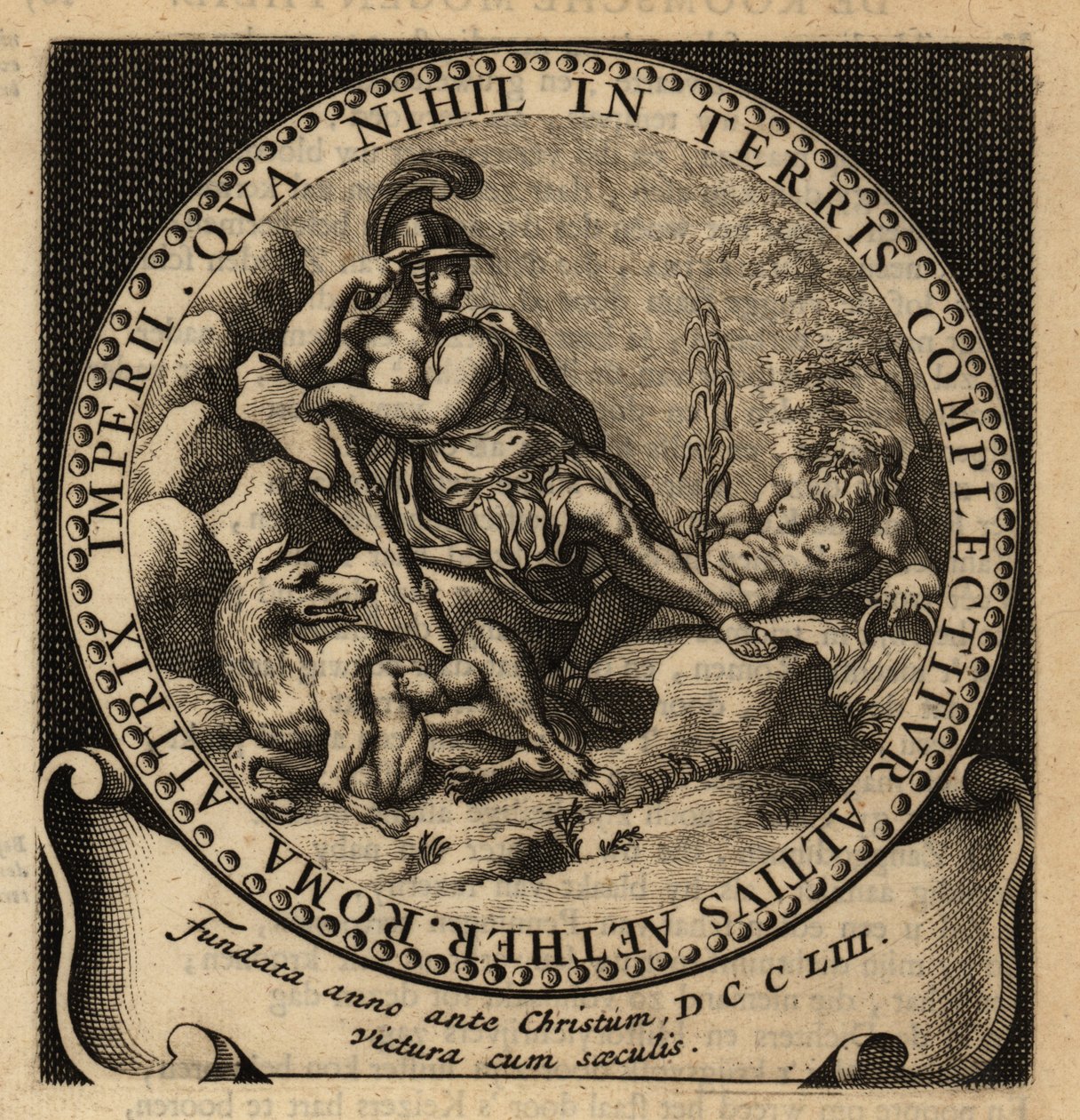 Allegorische Figur des Römischen Reiches, Romulus und Remus von Netherlandish School