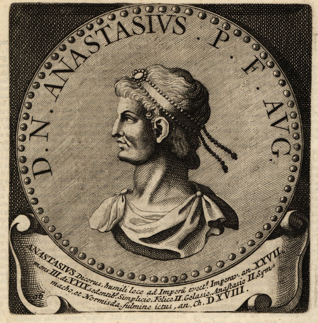 Porträt des römischen Kaisers Anastasius I. von Netherlandish School
