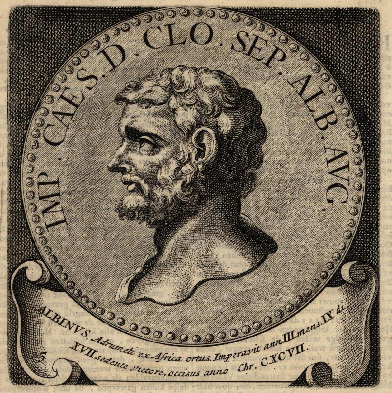 Porträt des römischen Kaisers Clodius Albinus von Netherlandish School