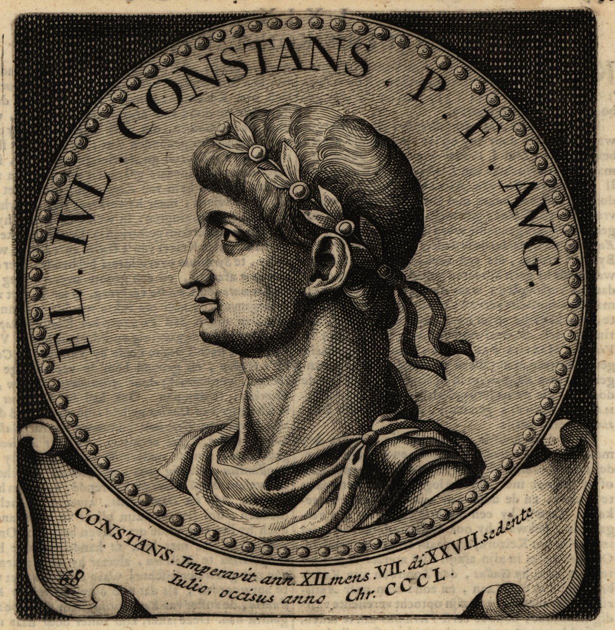 Porträt des römischen Kaisers Constans I. von Netherlandish School