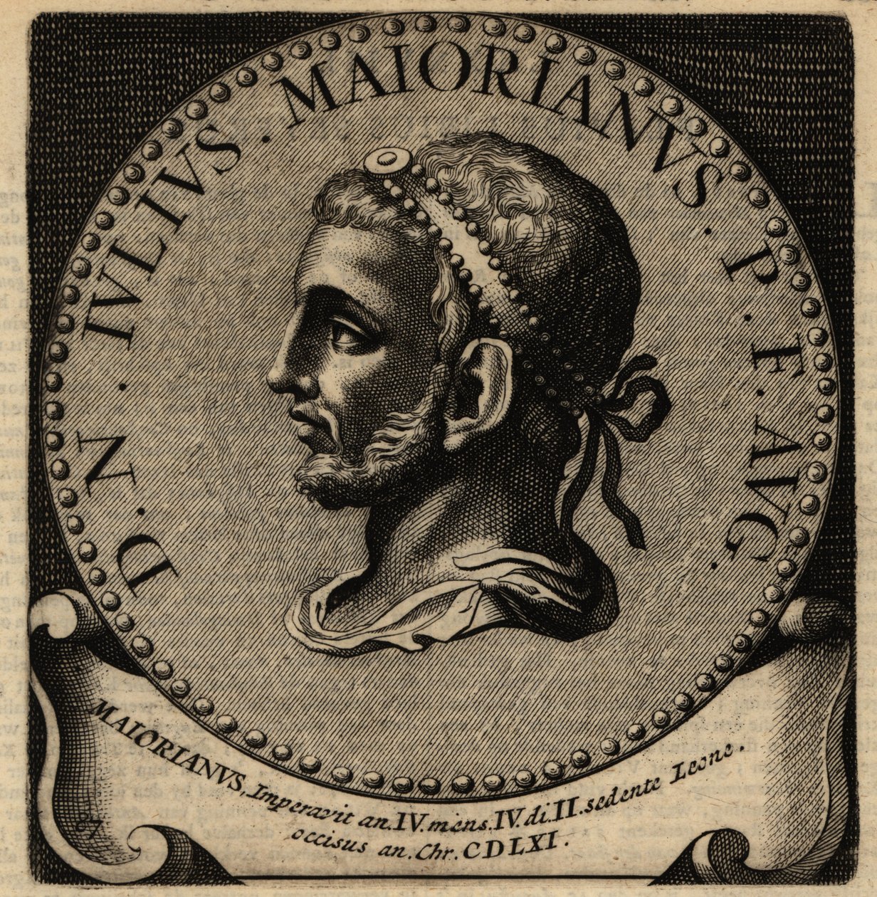 Porträt des römischen Kaisers Majorian von Netherlandish School