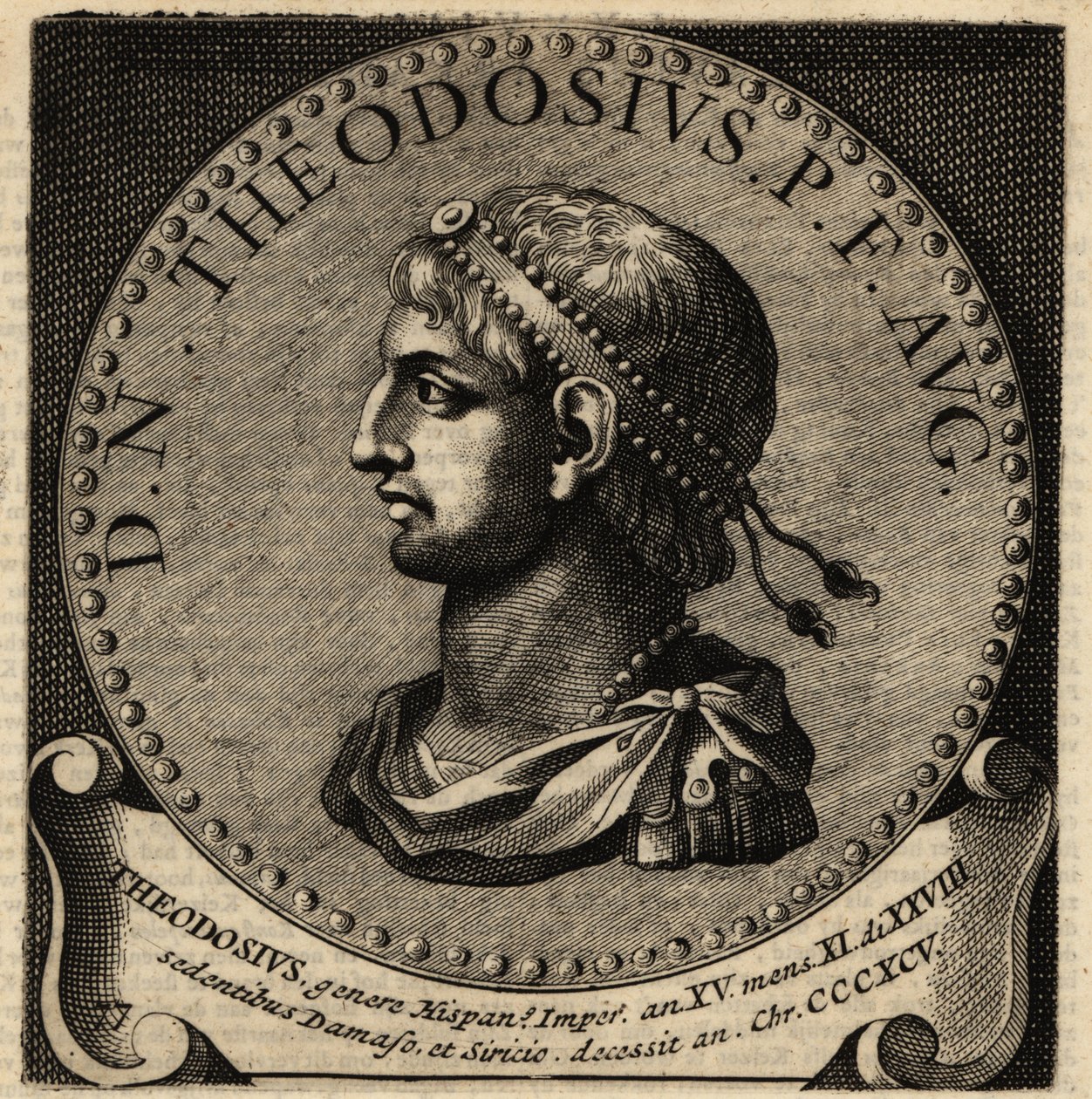 Porträt des römischen Kaisers Theodosius I. von Netherlandish School