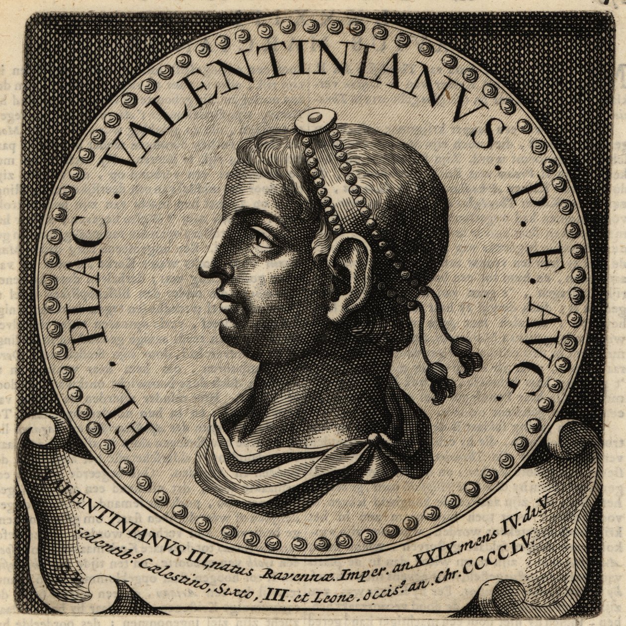 Porträt des römischen Kaisers Valentinian III. von Netherlandish School