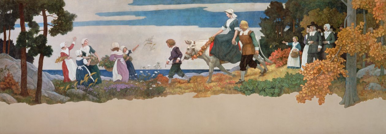 Der Hochzeitszug, 1941 von Newell Convers Wyeth
