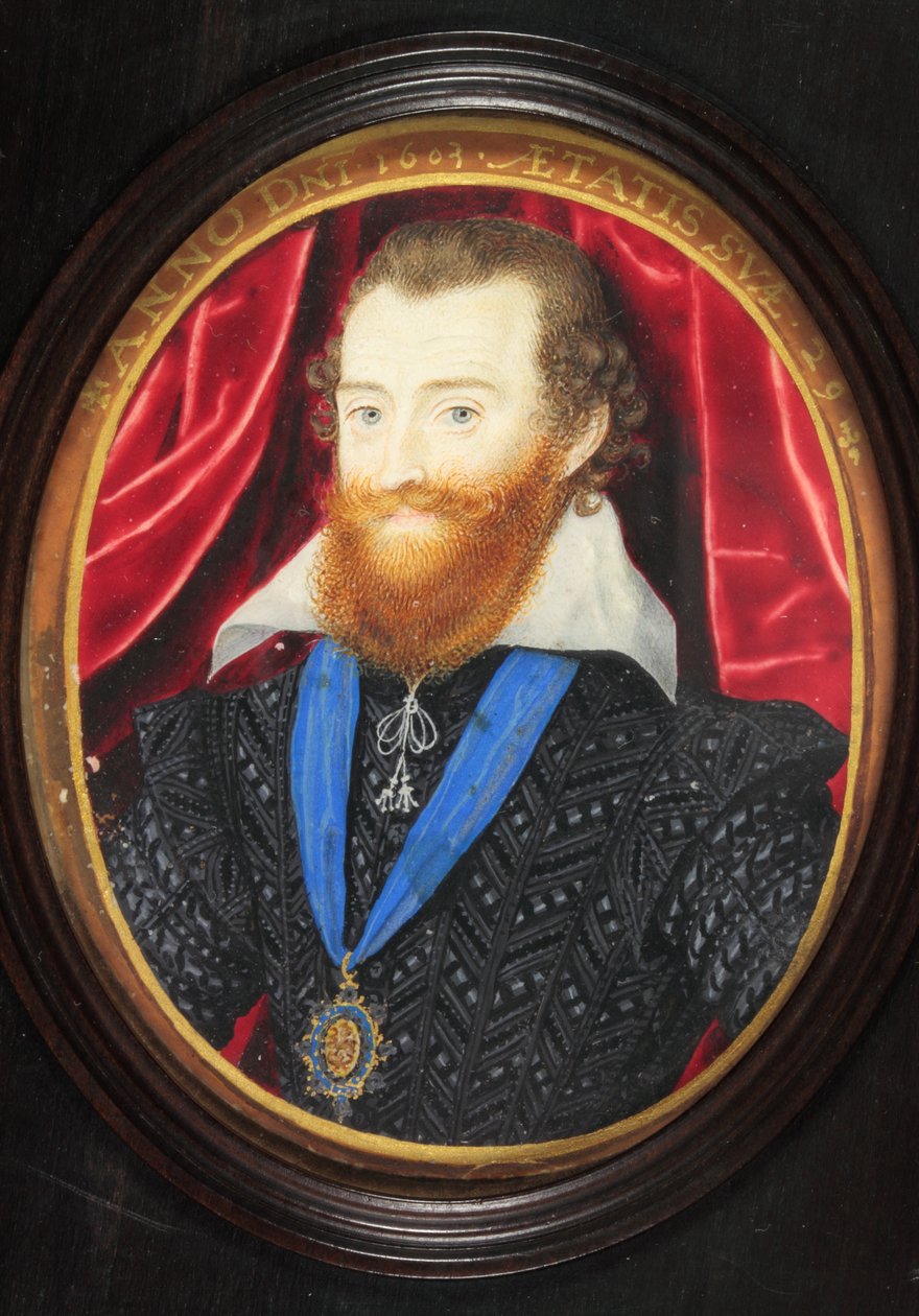 Ludovick Stuart, 2. Herzog von Lennox und Richmond von Nicholas (after) Hilliard