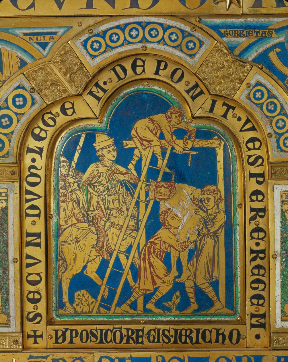 Abschneiden des Königs von Jericho vom Galgen von Nicholas of Verdun