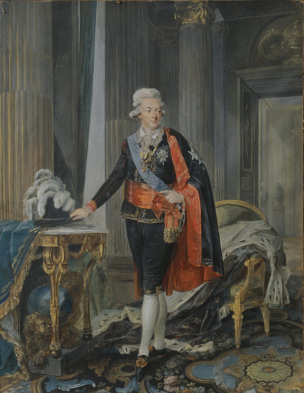 König Gustav III. von Schweden (1746-92) 1792 von Niclas II Lafrensen